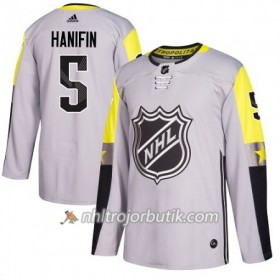 Carolina Hurricanes Tröja Noah Hanifin 5 2018 NHL All-Star Metro Division Adidas Grå Authentic